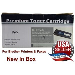 BR-TN530 Toner Replacement Cartridge • Brother Printer/Fax •New Old Stock In Box